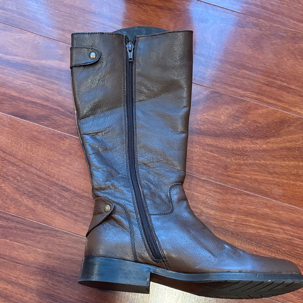Brown Leather Riding Boots - Picture 3 of 5